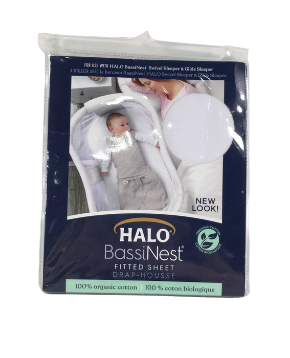 Shop Halo BassiNest Sleeper Fitted Sheet, White at GoodBuy Gear