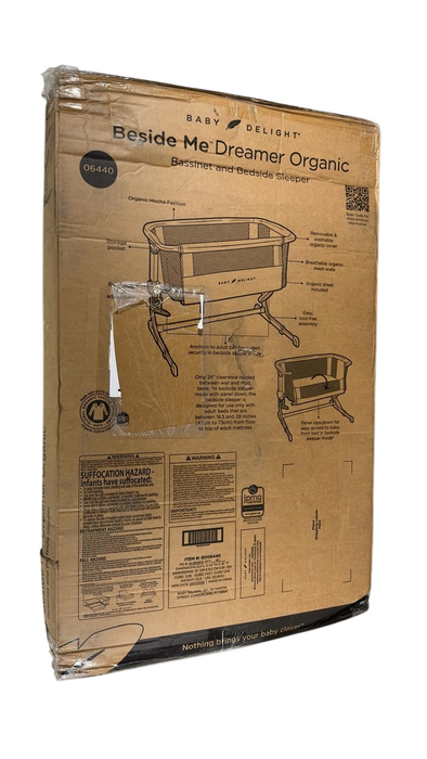 Shop Baby Delight Beside Me Dreamer Bassinet & Bedside Sleeper, Organic Mocha at GoodBuy Gear