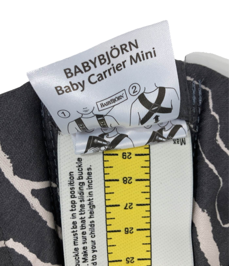 Shop BabyBjorn Baby Carrier Mini, Anthracite/Landscape Print Cotton at GoodBuy Gear