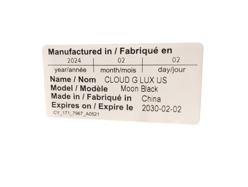 Shop Cybex Cloud G Lux with SensorSafe, 2024, Moon Black at GoodBuy Gear