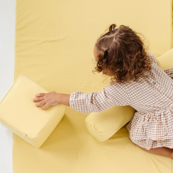 Toki Mats Padded Play Mat Cover, Daisy Jersey Cover