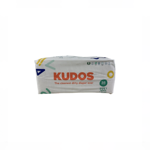 Shop Kudos Diapers, 35, Size 1, White at GoodBuy Gear