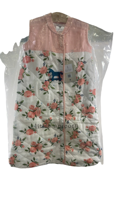 Shop Little Unicorn Cotton Muslin Sleep Bag, Large, Quilted, Watercolor Roses at GoodBuy Gear