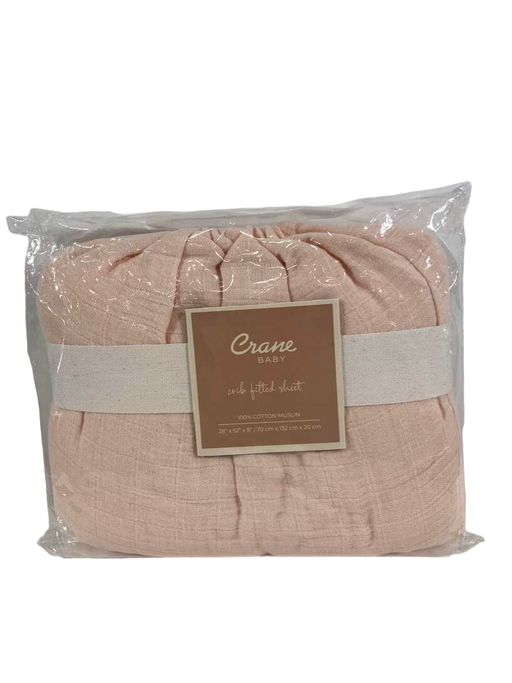 used Crane Baby Crib Fitted Sheet, Desert Rose