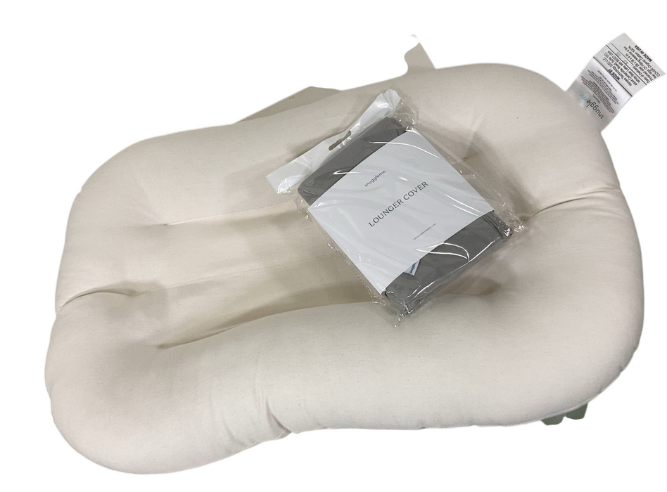 Shop Snuggle Me Organic Sensory Infant Lounger with Cover, Stone, Stone at GoodBuy Gear