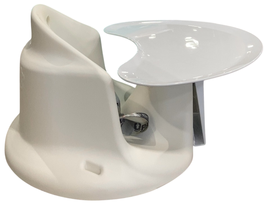 Shop Upseat Baby Floor & Booster Seat with Tray, Coconut (White) at GoodBuy Gear
