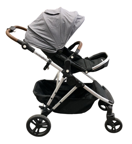 Shop Mockingbird Single to Double 2.0 Stroller, Heather Grey, Silver With Penny Leather, 2025, Solid Grey at GoodBuy Gear