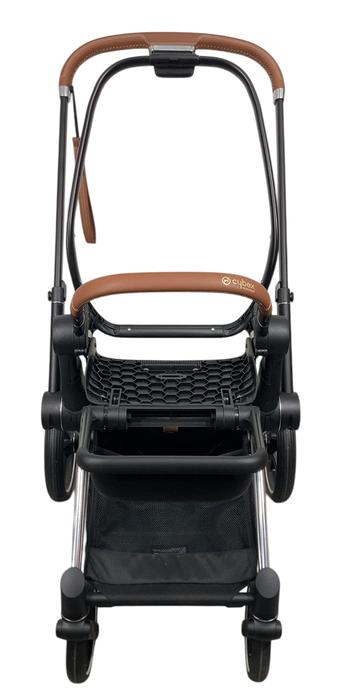 Shop Cybex PRIAM Stroller Frame And Seat, 2019, Chrome/Brown at GoodBuy Gear