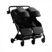 Shop Mompush Lithe Double Stroller, 2026, Black at GoodBuy Gear
