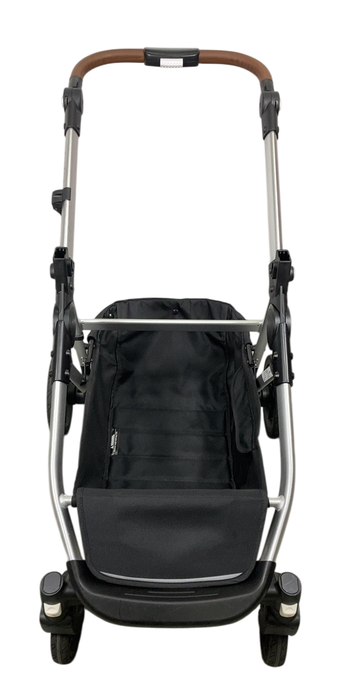 Shop Mockingbird 2.0 Single to Double Stroller Frame, 2024, Silver With Penny Leather at GoodBuy Gear