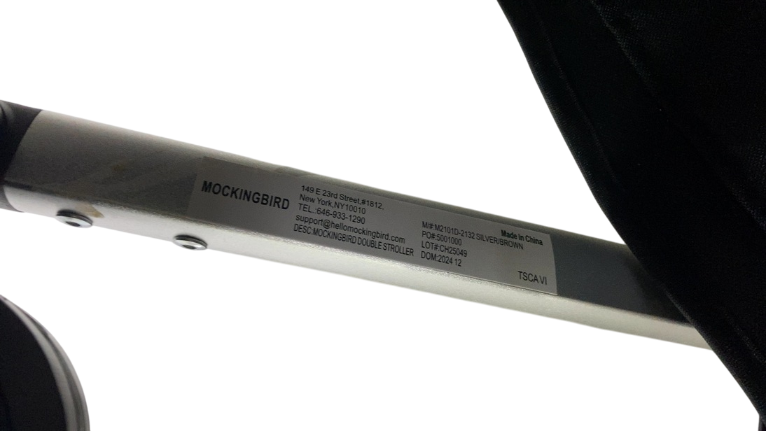 Shop Mockingbird Single to Double 2.0 Stroller, 2024, Silver With Penny Leather, Sky, Watercolor Drops at GoodBuy Gear