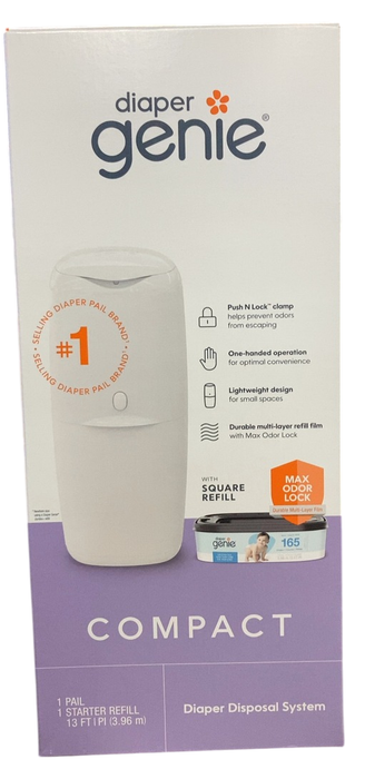 Shop Diaper Genie Compact Pail, White at GoodBuy Gear