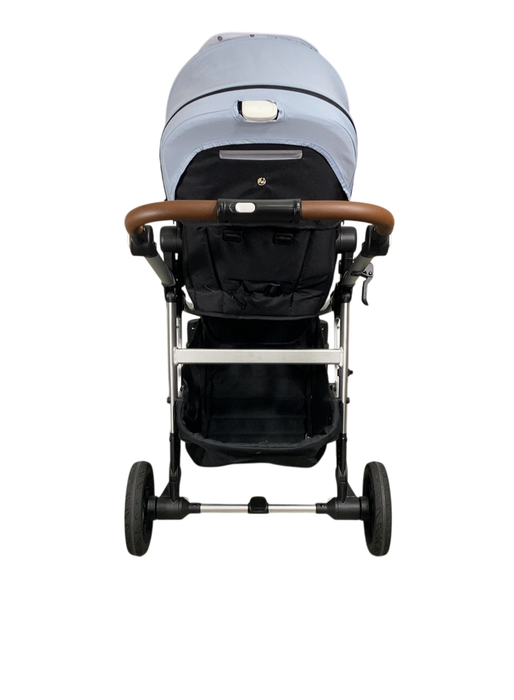 Shop Mockingbird Single to Double 2.0 Stroller, 2024, Silver With Penny Leather, Sky, Watercolor Drops at GoodBuy Gear