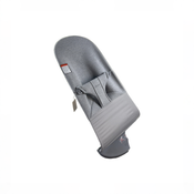 Shop BabyBjorn Bouncer Bliss, Dark Gray Frame, Light Gray 3D Jersey at GoodBuy Gear