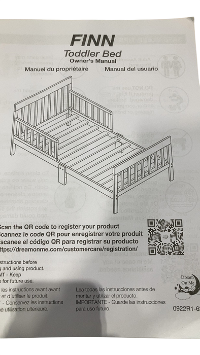 Shop Dream On Me Finn Toddler Bed, Cool Grey at GoodBuy Gear