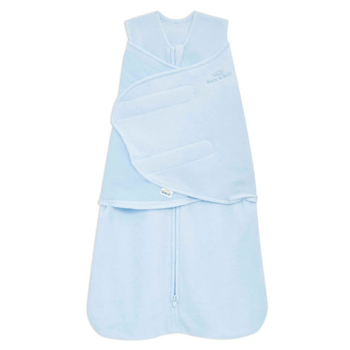 Shop Halo Micro-Fleece Swaddle, Baby Blue, Newborn at GoodBuy Gear