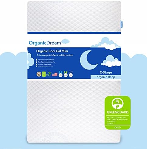 Shop Organic Dream Cool-Gel Premier Crib Mini Mattress, White at GoodBuy Gear