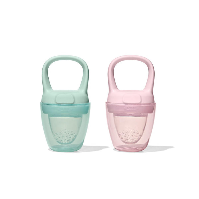 Shop OXO Tot Silicone Self-Feeder, 2 Pack, Opal / Blossom at GoodBuy Gear