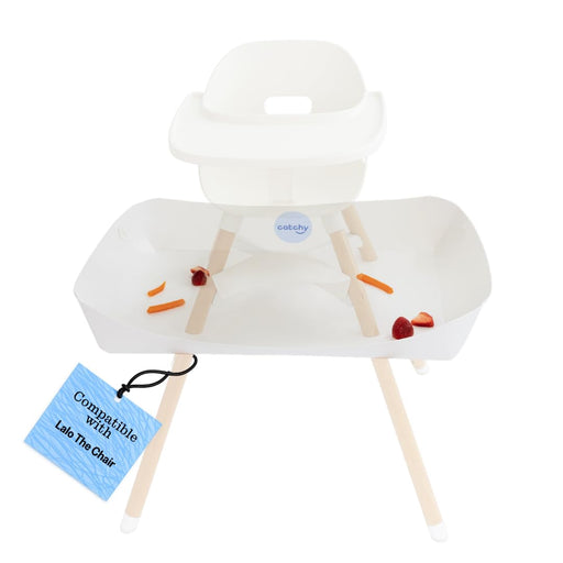 Shop Catchy The Food Catcher For High Chairs, White, For Lalo at GoodBuy Gear
