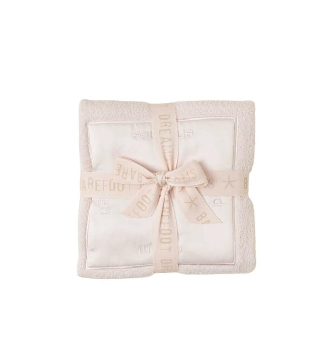 Barefoot Dreams CozyChic Satin Trim Receiving Blanket, Pink