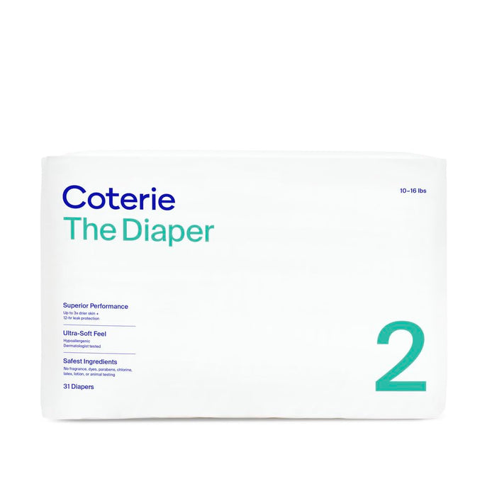 Coterie Size 2 Diapers, 31 Count