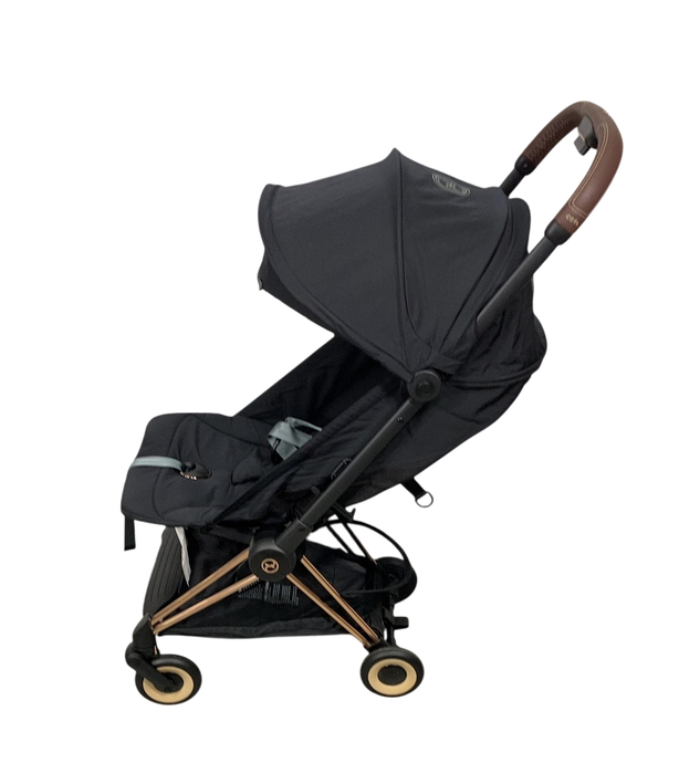 Shop Cybex Coya Stroller, 2024, Rose Gold, Sepia Black at GoodBuy Gear
