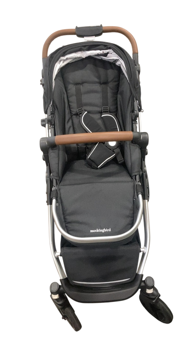 Shop Mockingbird Single to Double 2.0 Stroller, Black, Watercolor Drops, Silver With Penny Leather, 2025 at GoodBuy Gear
