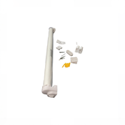 Shop Perma Child Safety Indoor/Outdoor Retractable Baby Gate, 33"x71", White at GoodBuy Gear