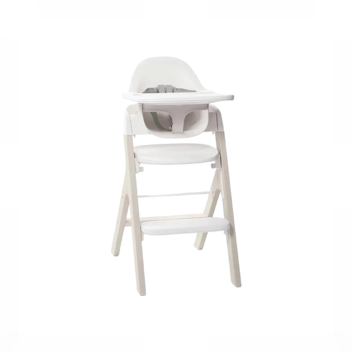 Shop Mockingbird High Chair, Cloud Washed Beech, White at GoodBuy Gear