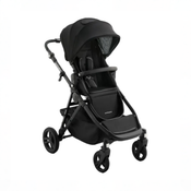 Shop Mockingbird Single to Double 3.0 Stroller, 2025, Black Windowpane, Charcoal with Black Leather at GoodBuy Gear