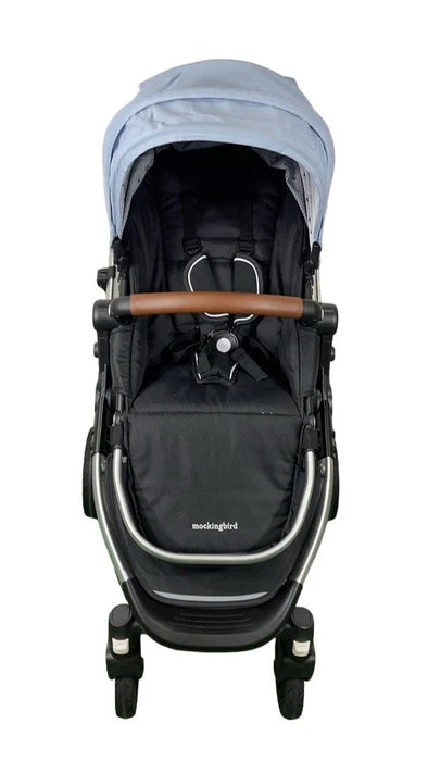 Shop Mockingbird Single 2.0 Stroller, 2025, Silver With Penny Leather, Sky, Watercolor Drops at GoodBuy Gear