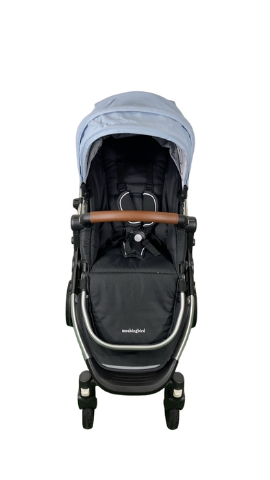 Shop Mockingbird Single 2.0 Stroller, 2024, Silver With Penny Leather, Sky, Watercolor Drops at GoodBuy Gear