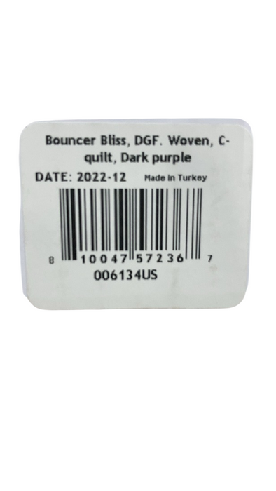 Shop BabyBjorn Bouncer Bliss, Dark Gray Frame, Dark Purple Classic Quilt at GoodBuy Gear