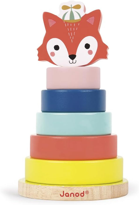 Janod Baby Forest Fox Stacker, Wood
