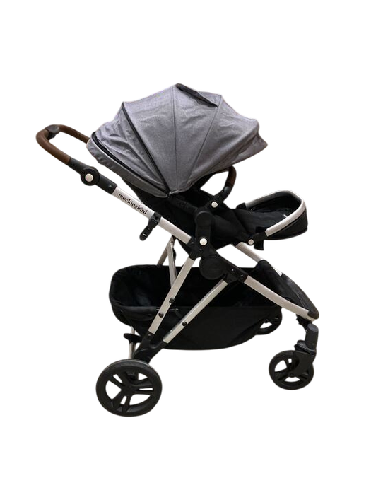 Shop Mockingbird Single to Double 2.0 Stroller, 2025, Heather Grey, Silver With Penny Leather, Solid Grey at GoodBuy Gear