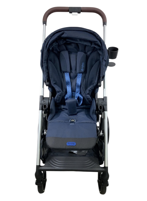 Shop Cybex Balios S Lux Stroller, 2023, Ocean Blue, Silver at GoodBuy Gear