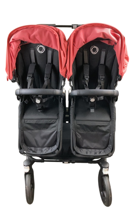 Shop Bugaboo Donkey 5 Duo Stroller, Black, Midnight Black, Sunrise Red, 2024 at GoodBuy Gear