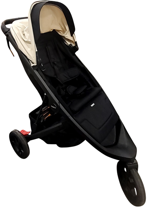 Shop Thule Spring Stroller, 2024, Black, Soft Beige at GoodBuy Gear
