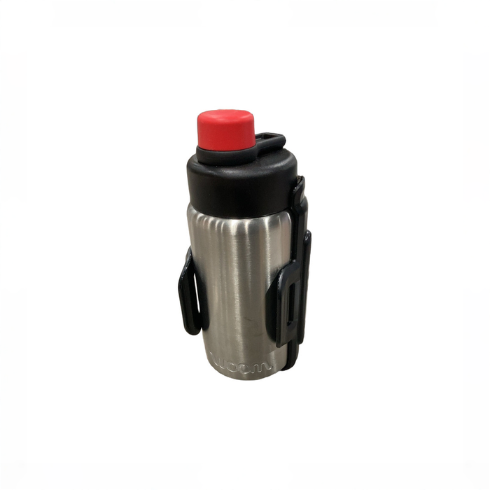 Shop Woom GLUG Stainless Steel Bottle + Bottle Cage, Stainless at GoodBuy Gear