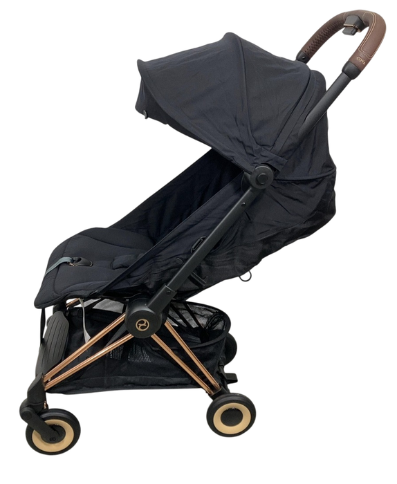 Shop Cybex Coya Stroller, 2023, Rose Gold, Sepia Black at GoodBuy Gear