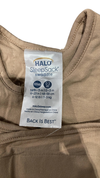 Shop Halo SuperSoft SleepSack Swaddle, Newborn, Mocha at GoodBuy Gear