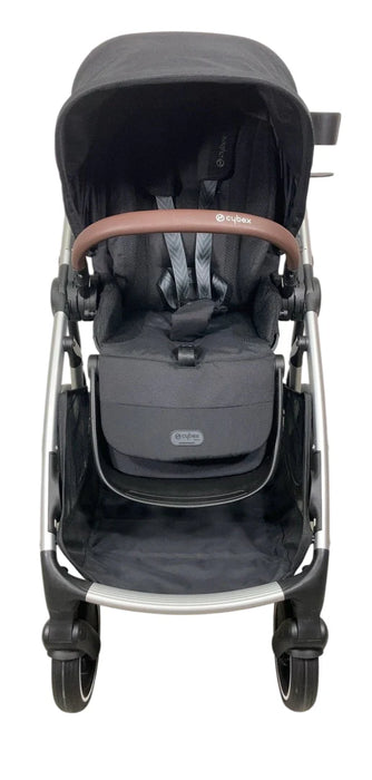 Cybex Gazelle S Modular Stroller, 2024, Moon Black, Silver Frame