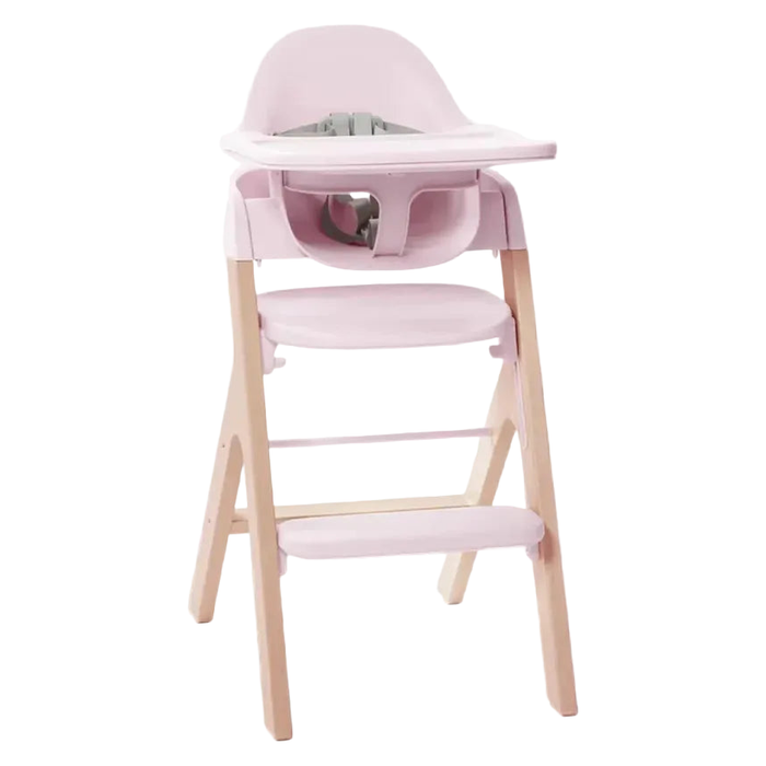 Shop Mockingbird High Chair, Natural Beech, Petal Pink at GoodBuy Gear