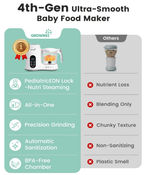 Shop Grownsy Baby Food Maker, White at GoodBuy Gear