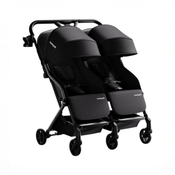 Shop Mompush Lithe Double Stroller, 2025, Black at GoodBuy Gear