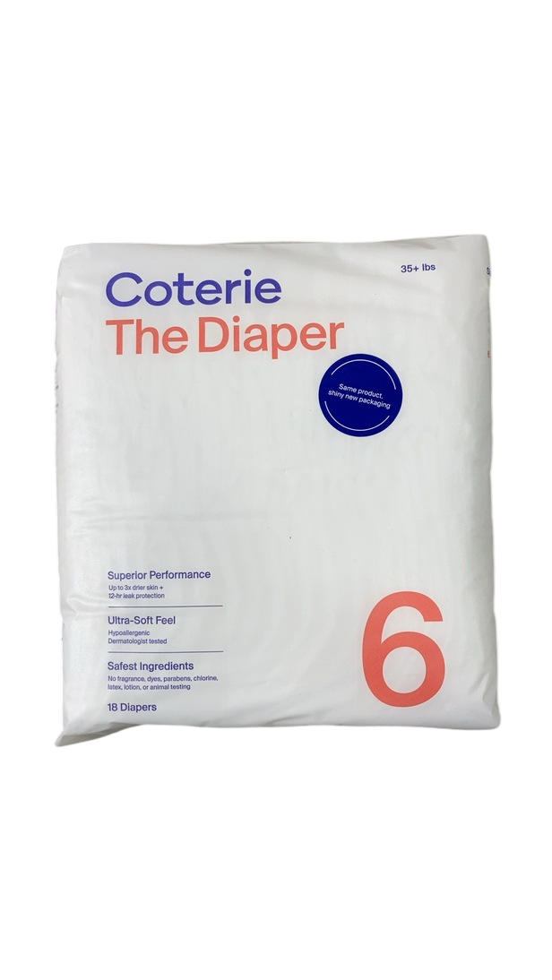 Coterie Size 6 Diapers, 18Count — GoodBuy Gear