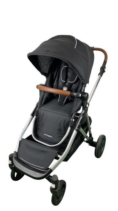 Shop Mockingbird Single to Double 2.0 Stroller, 2025, Black, Silver With Penny Leather, Windowpane at GoodBuy Gear