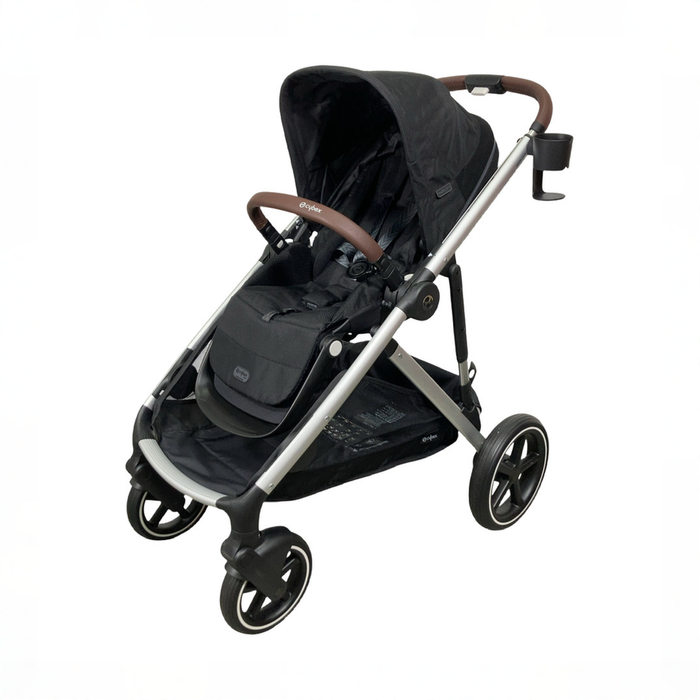 Shop Cybex Gazelle S Modular Stroller, 2024, Moon Black, Silver Frame at GoodBuy Gear