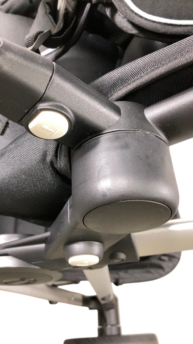 Shop Mockingbird Single to Double 2.0 Stroller, 2024, Black, Silver With Black Leather, Windowpane at GoodBuy Gear