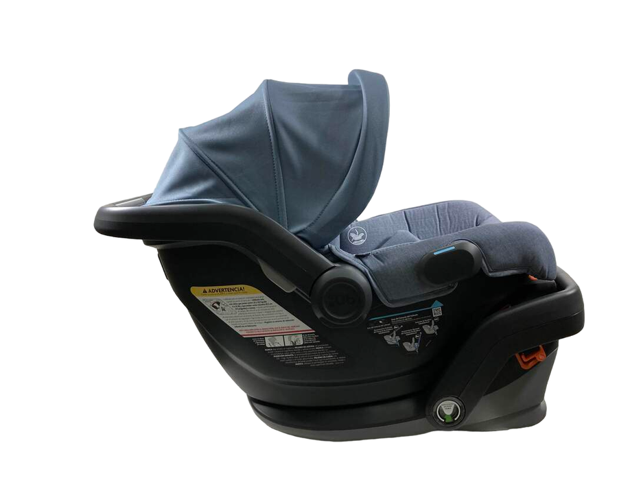 secondhand UPPAbaby MESA V2 Infant Car Seat, 2023, Gregory (Blue Melange Merino Wool)